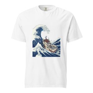 Inspired by those before us, we created our take on Hokusai’s “The Great Wave off Kanagawa” – channeling the power of the ocean and our relentless desire to tame it.