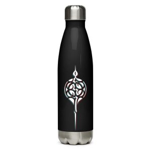 This is a Dredge waterbottle. Harken to the depths with our Symbol of the Deep water bottle, great for staying refreshed on long voyages.